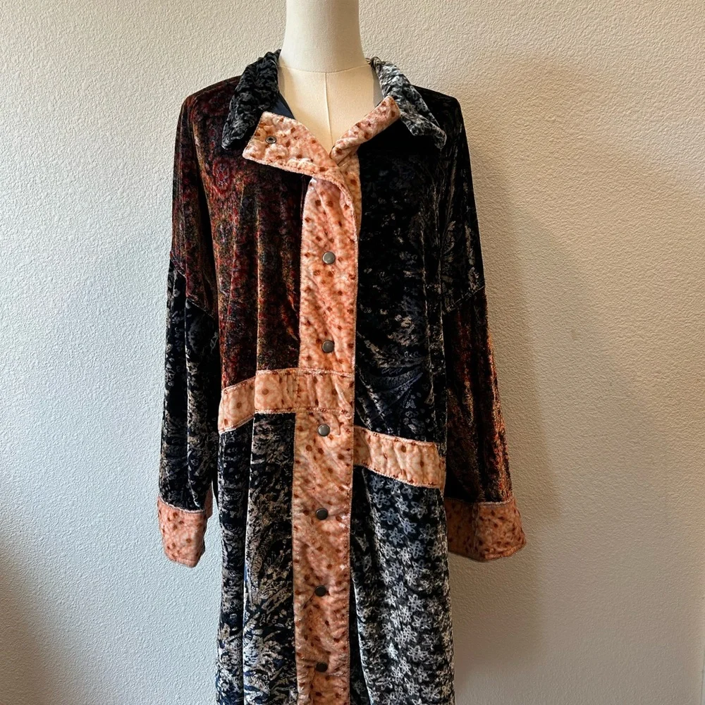 We the free People Vancouver  Stylish Multicolor Long Coat - Picture 5 of 8